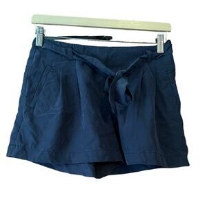 Abercrombie & Fitch Women's Y2K Vintage Tie Waist Navy Blue Shorts Size 0